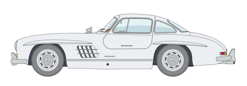 Italeri 3645S - 1:24 Mercedes Benz 300 SL Gull Wing, Stand Model Making, Crafts, Hobby, Gluing, Plastic Construction Kit, Unvarnished - Image 4